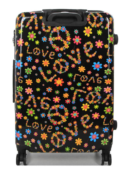 Hard Shell Printed Dual 4 Wheel Luggage Suitcase