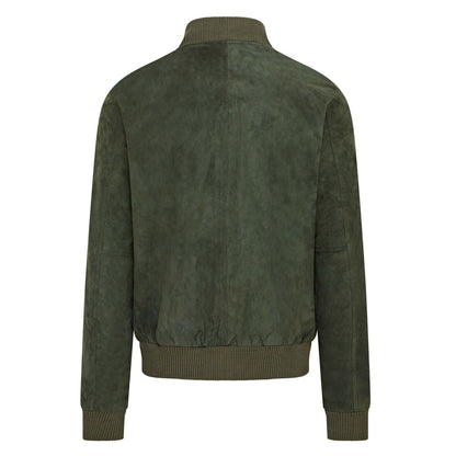 Mens Soft Goat Suede MA-1 Varsity Bomber Jacket  - Uxbridge