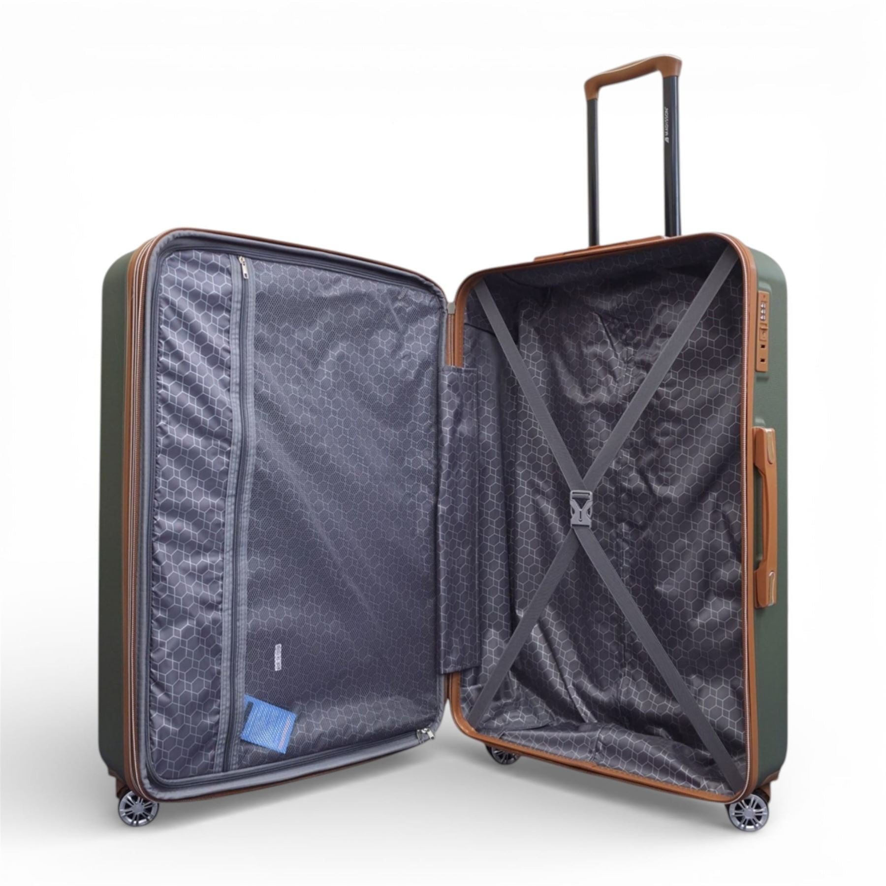 Armidale Set of 3 Hard Shell Suitcase in Green