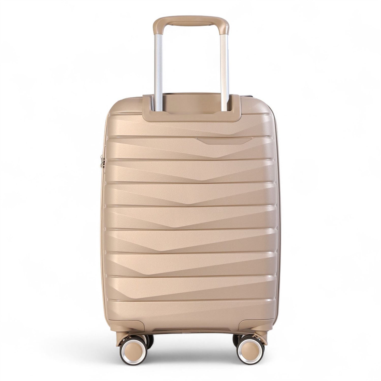 Forster Large Hard Shell TSA Suitcase in Champagne Beige