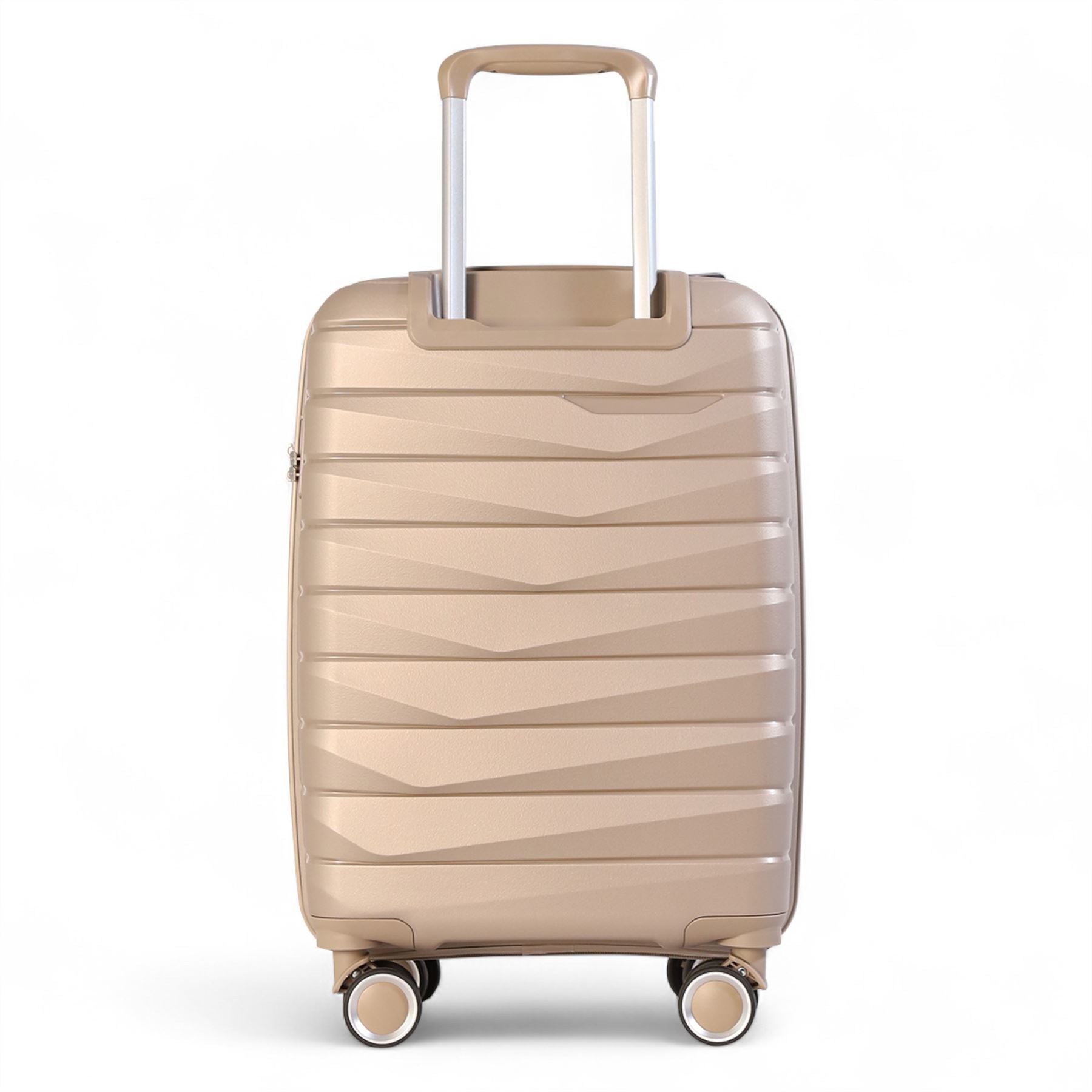 Forster Large Hard Shell TSA Suitcase in Champagne Beige