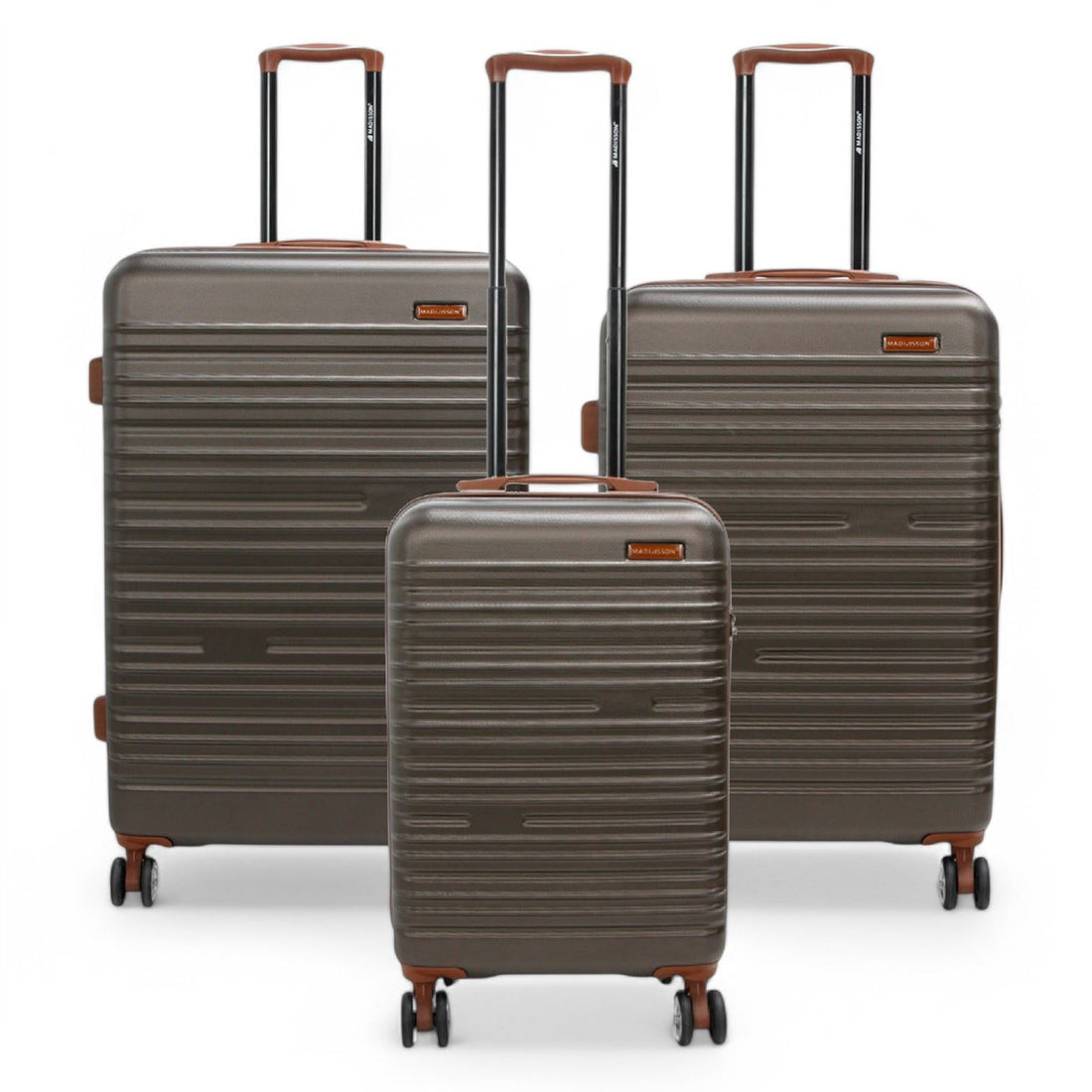 Armidale Set of 3 Hard Shell Suitcase in Coffee