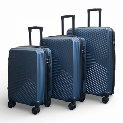 Junee Set of 3 Hard Shell Suitcase in Blue