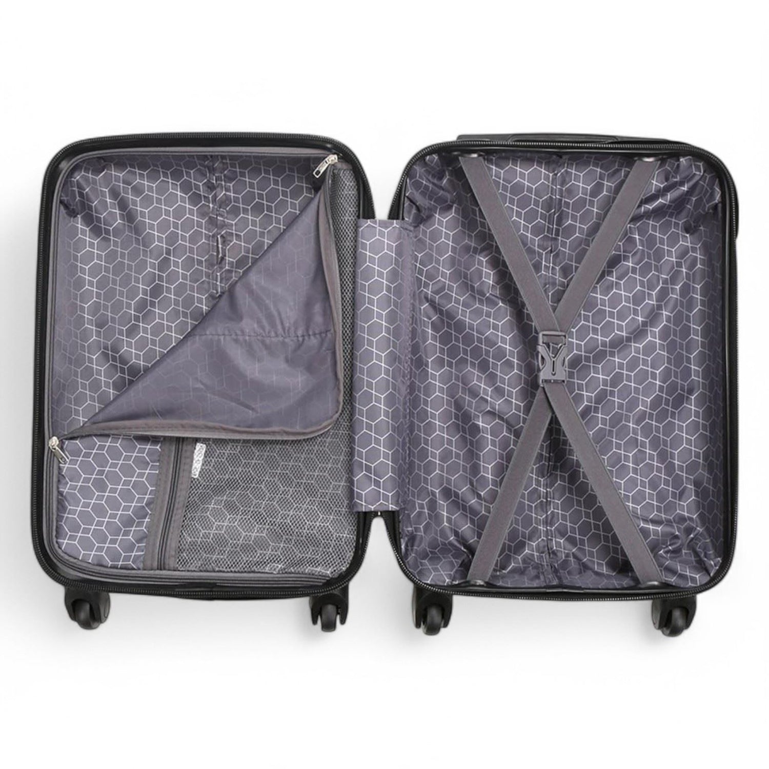 Corowa Underseat Hard Shell Suitcase in Black