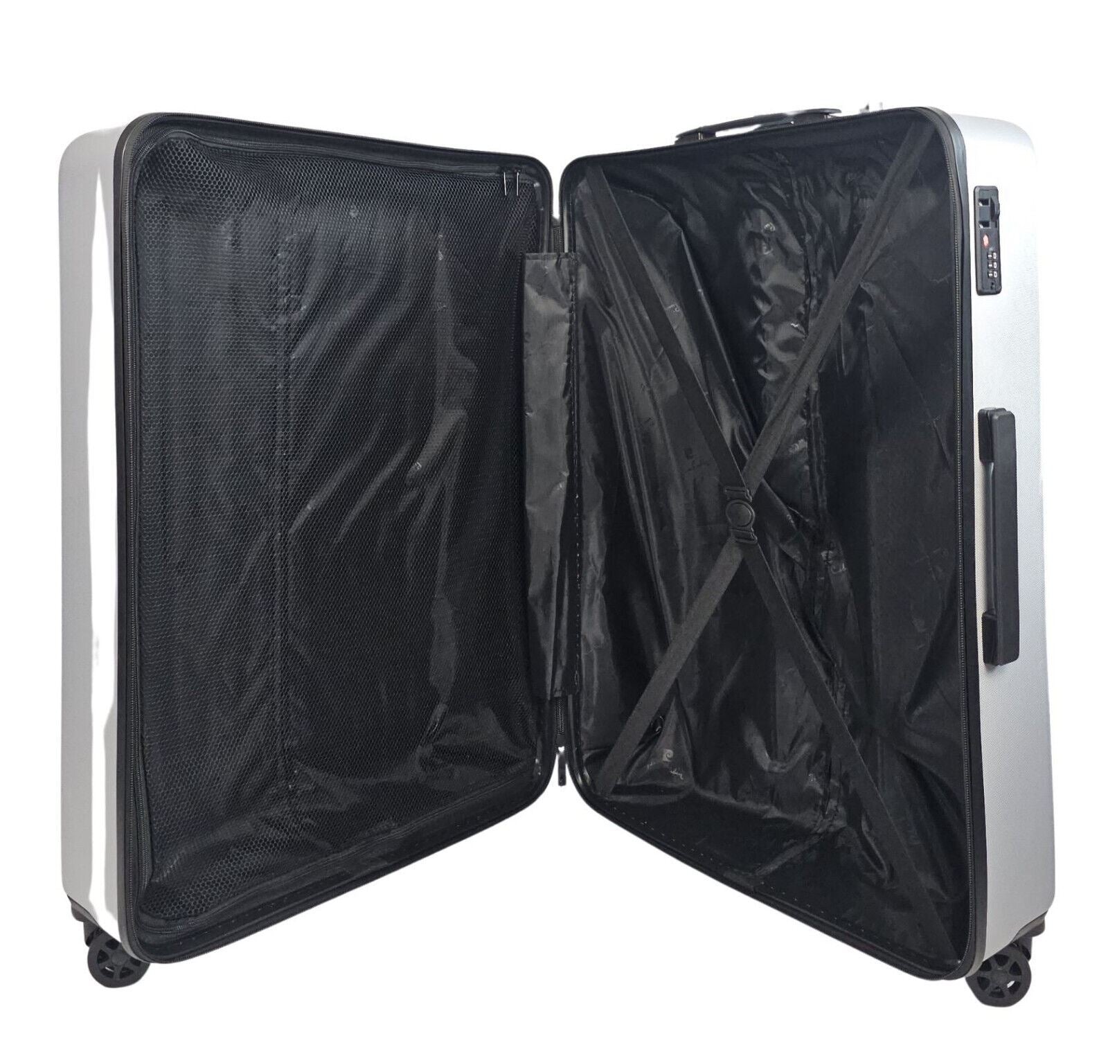 Cullman Large Hard Shell Suitcase in Silver