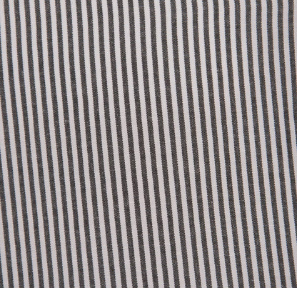 Mens Peaky Blinders Removable Collar Nehru Black Striped Collarless Shirt