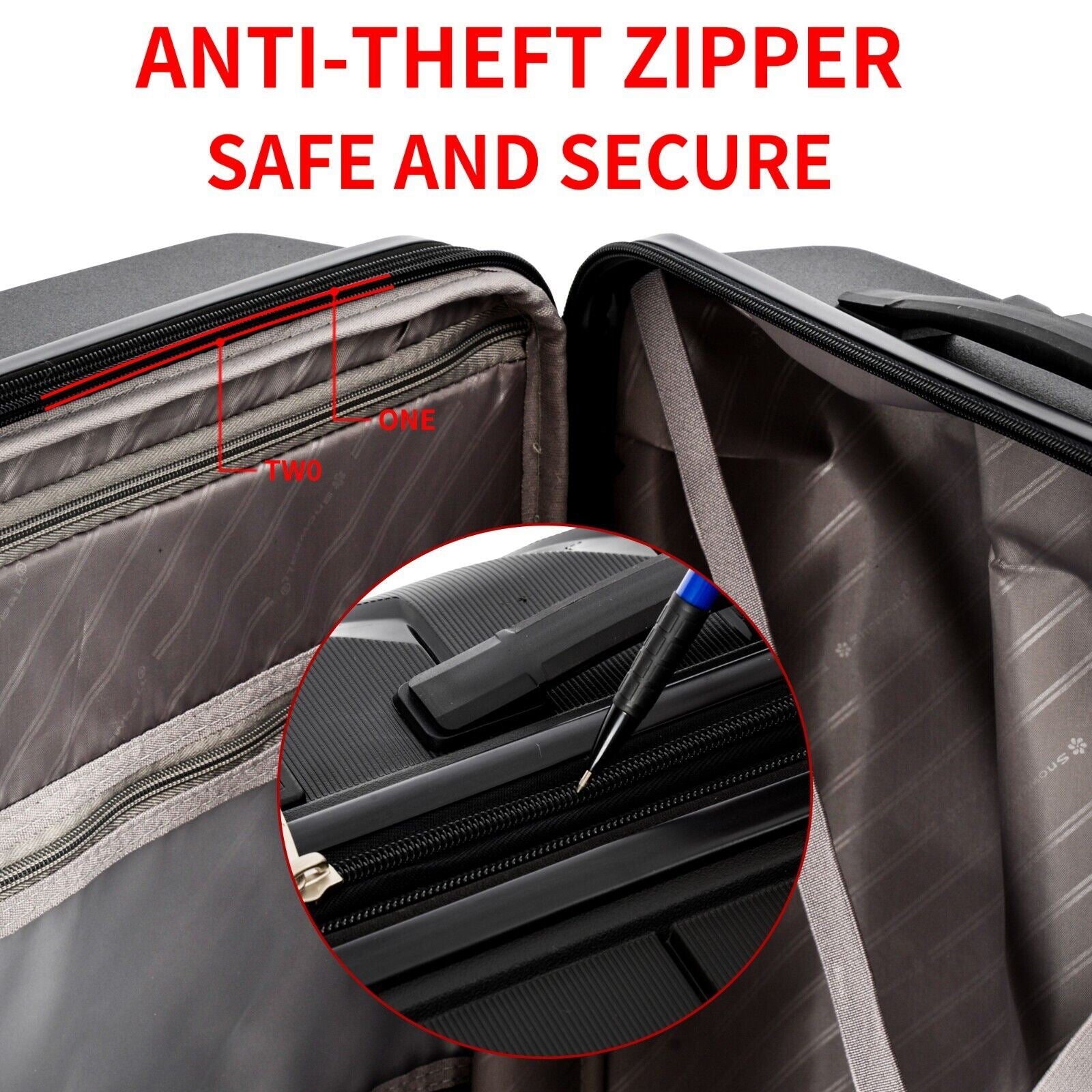 Camden Large Hard Shell Suitcase in Black