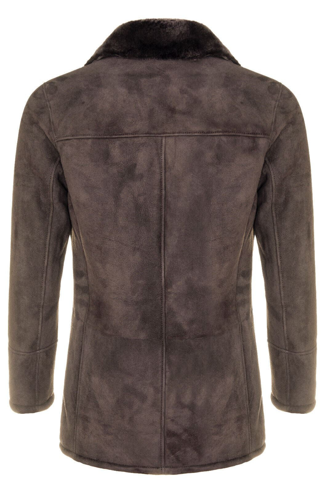 Mens Suede Sheepskin Classic Car Coat-Littlehampton