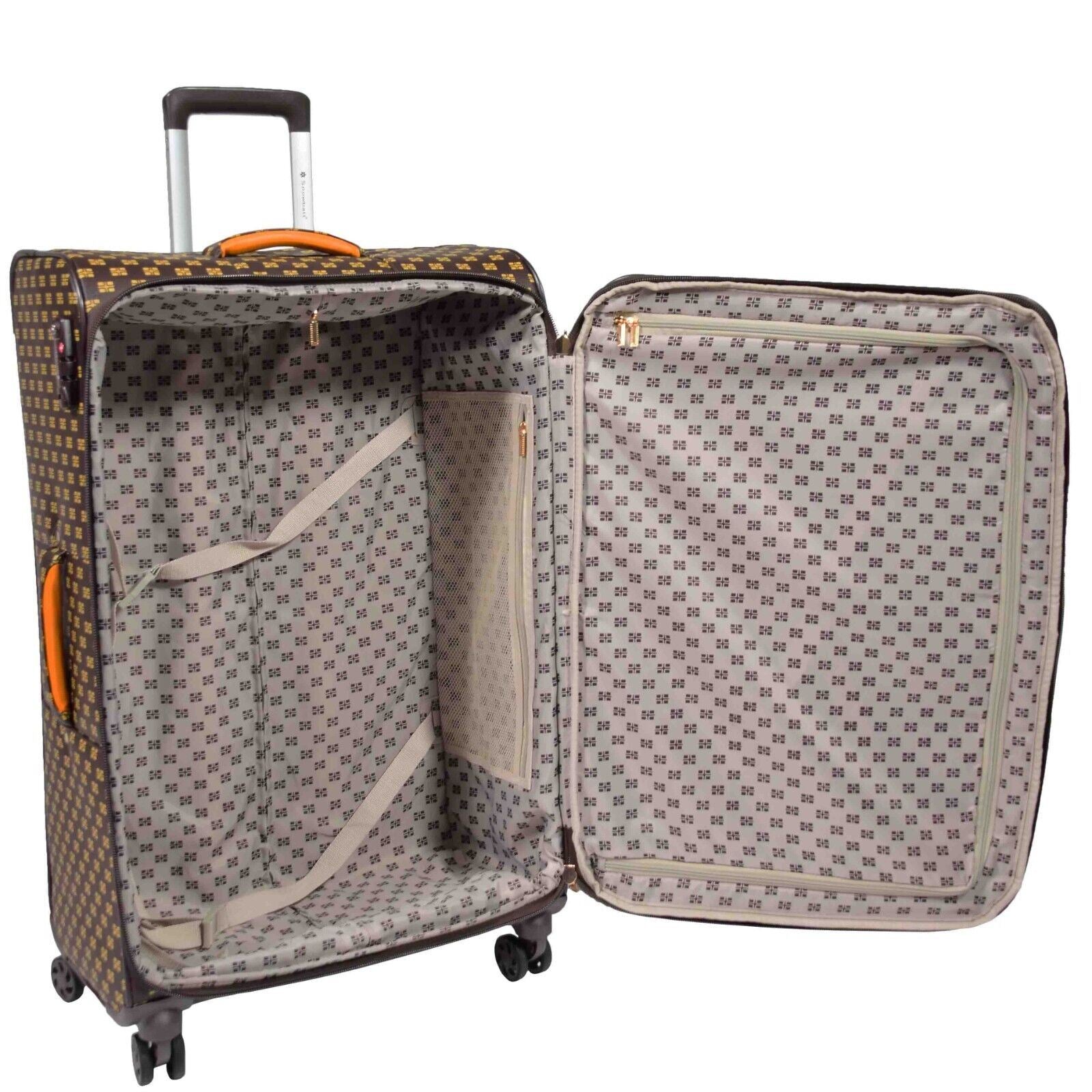 Cleveland Large Soft Shell Suitcase in Coffee