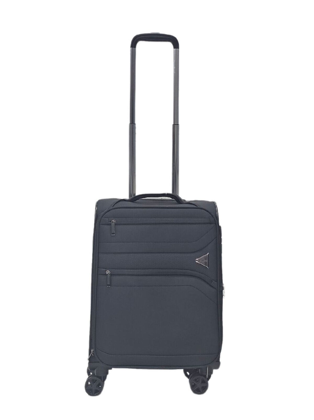 Lightweight Black Suitcases 8 Wheel Luggage Travel Holiday Bag