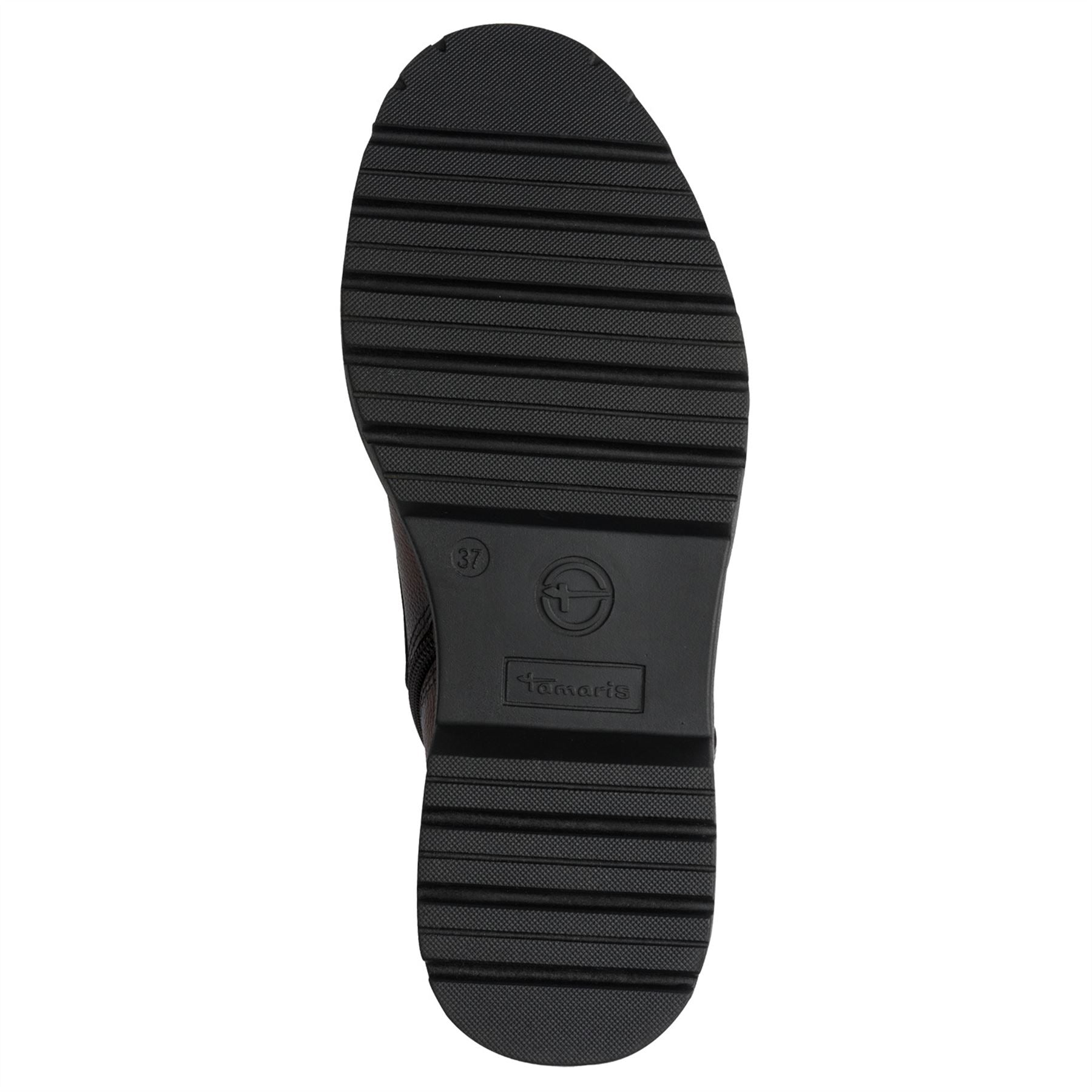 Tamaris Womens Fashion Brown Leather Lace-Up Zip Combat Ankle Boots