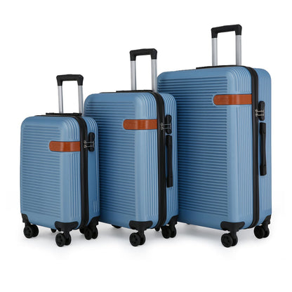 Calgary Set of 3 Hard Shell Suitcase in Blue