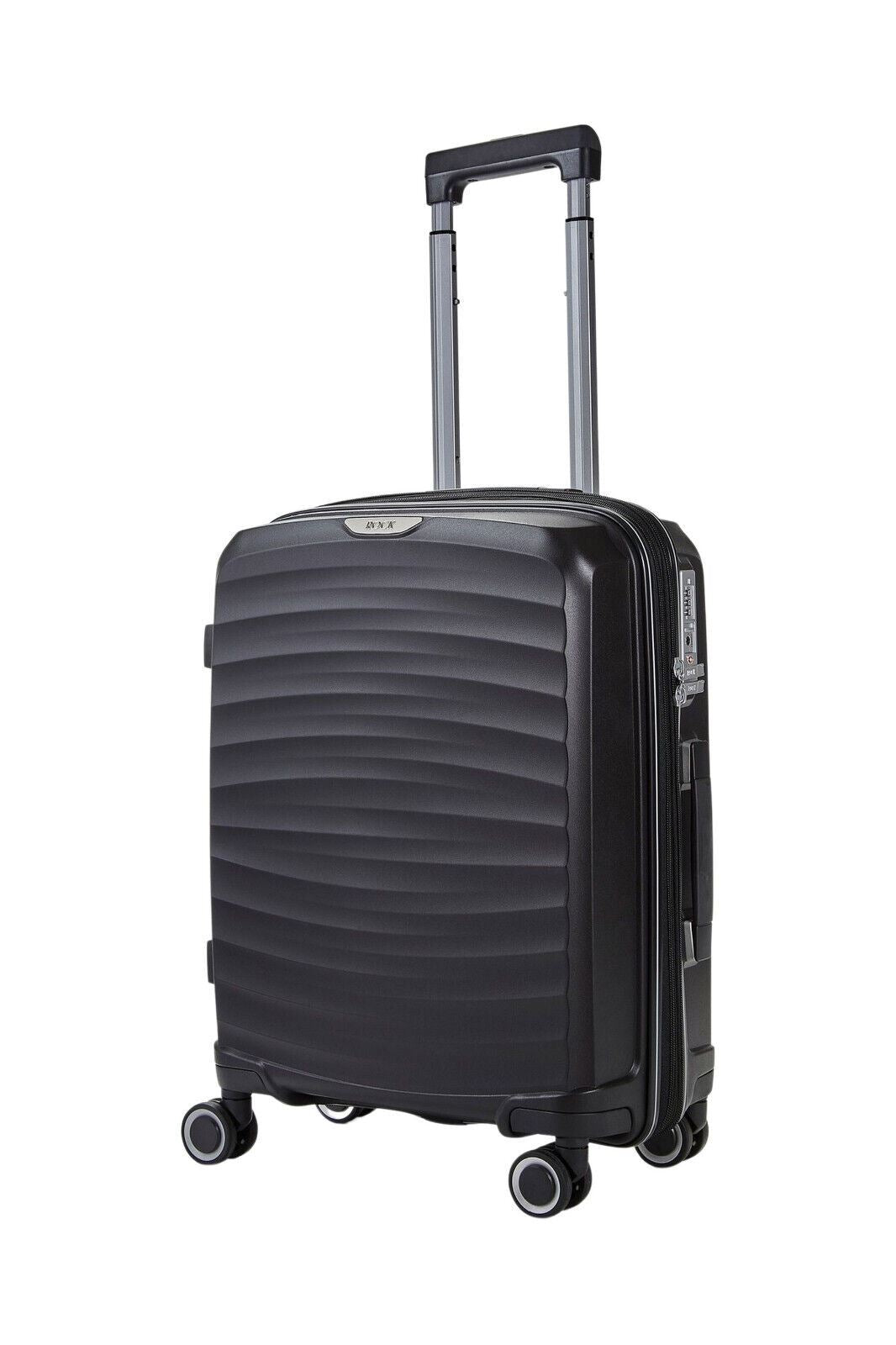 Hard Shell Classic Suitcase 8 Wheel Cabin Luggage Trolley Travel Bag