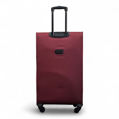 Gosford Large Soft Shell Suitcase in Burgundy Red