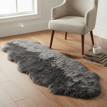 Genuine Sheepskin Double Natural Fluffy Silky Soft Real Wool Rug