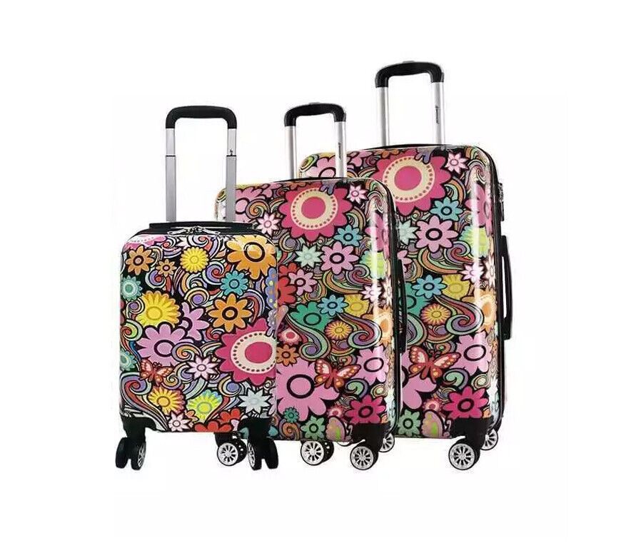 Congleton Set of 3 Hard Shell Suitcase in Flower