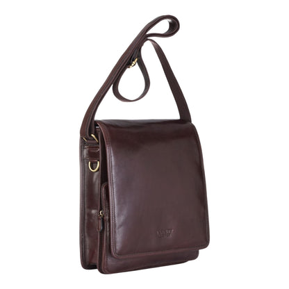 Leather Vintage Brown Messenger Shoulder Crossbody Travel Business Bag - Ranger