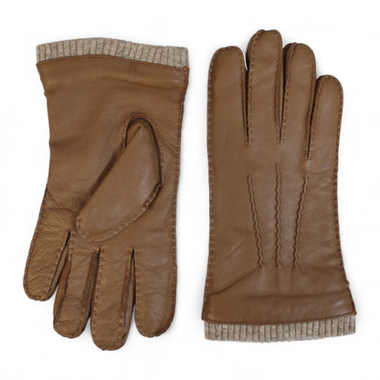 Men’s Italian Leather Warm Wool Lining Winter Gloves - M-LGV-405