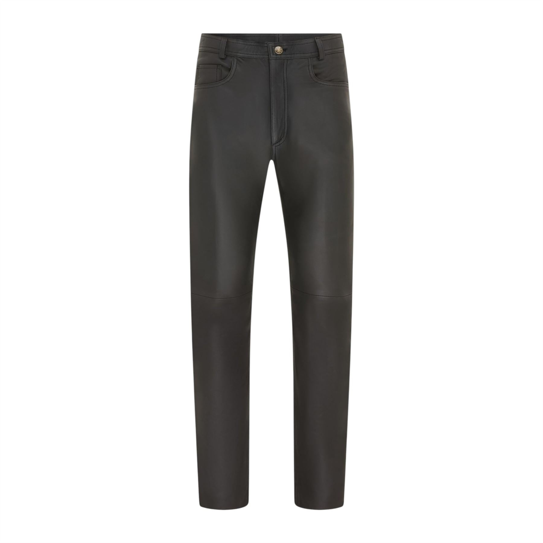 Mens Lamb Leather 501 Biker Jeans - Istanbul