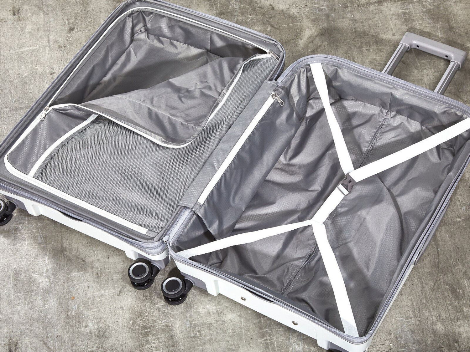 Altoona Medium Hard Shell Suitcase in White