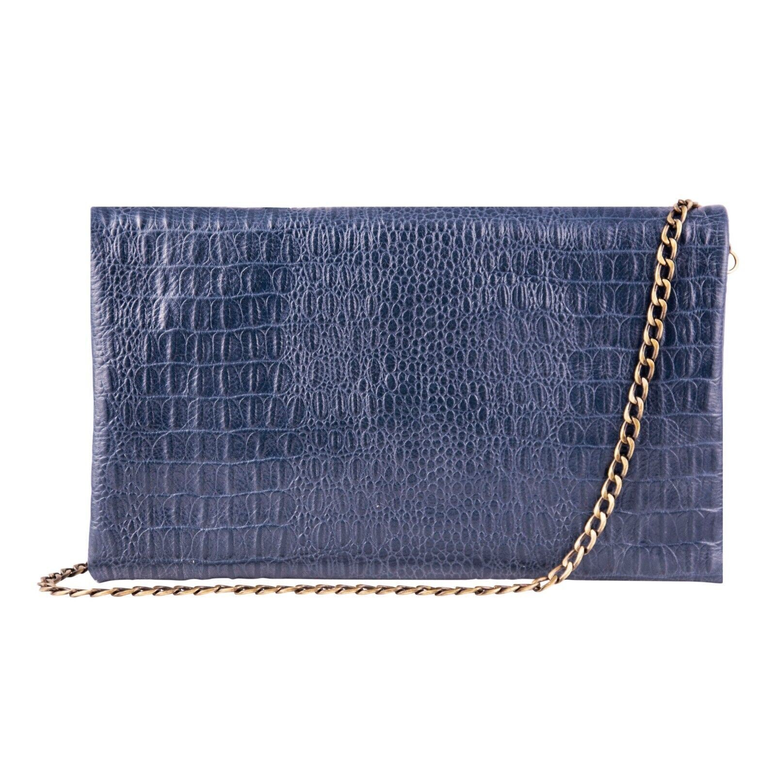 Womens Leather Clutch Shoulder Cross Body Printed Cowhide Bag