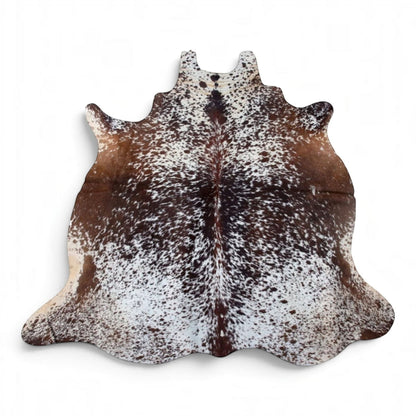 Genuine Cowhide Natural Leather Hairon Rug - Salt &amp; Papper