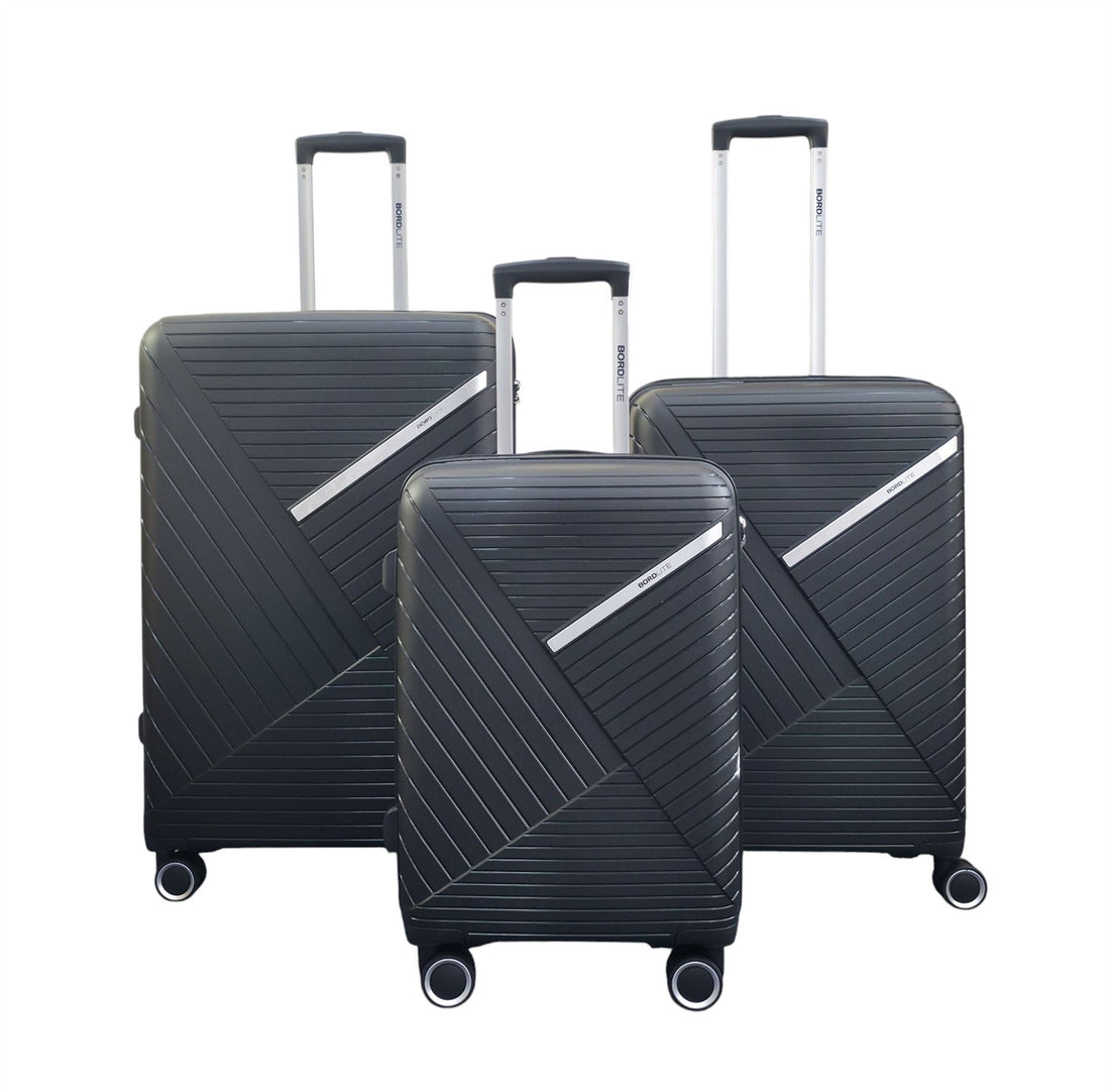 Chita Set of 3 Hard Shell Suitcase in Black