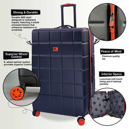 Hard Shell Cabin Suitcase 53 x 35 x 23 cm Luggage Suitable for Easyjet, Ryanair