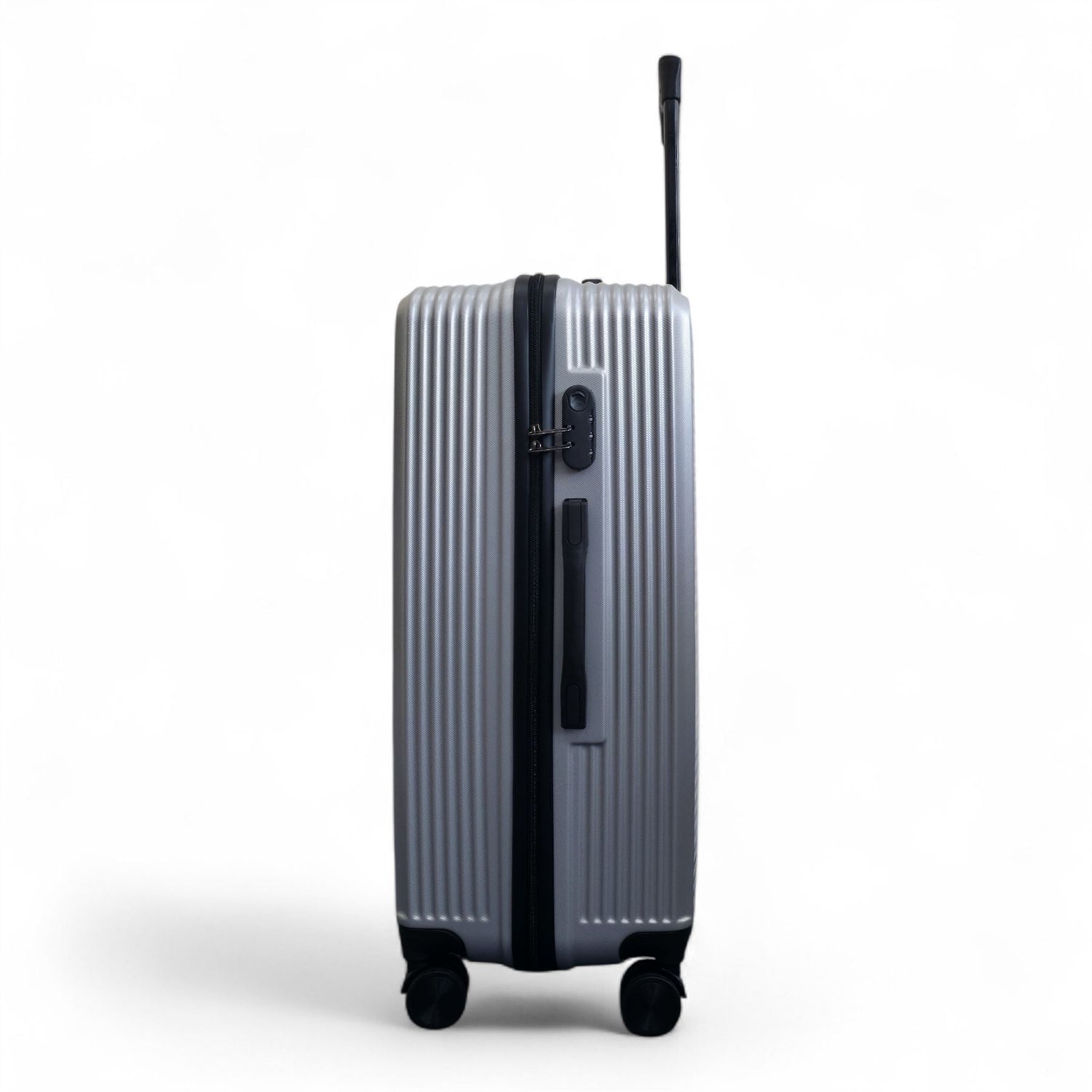Junee Large Hard Shell Suitcase in Silver