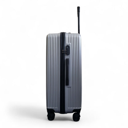Junee Large Hard Shell Suitcase in Silver