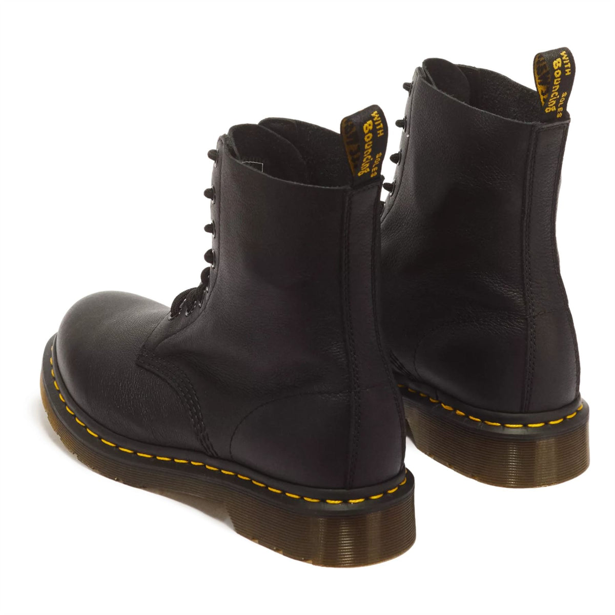 Dr Martens 1460 Pascal Black Soft Leather 8-Eye Combat Boots - 13512006