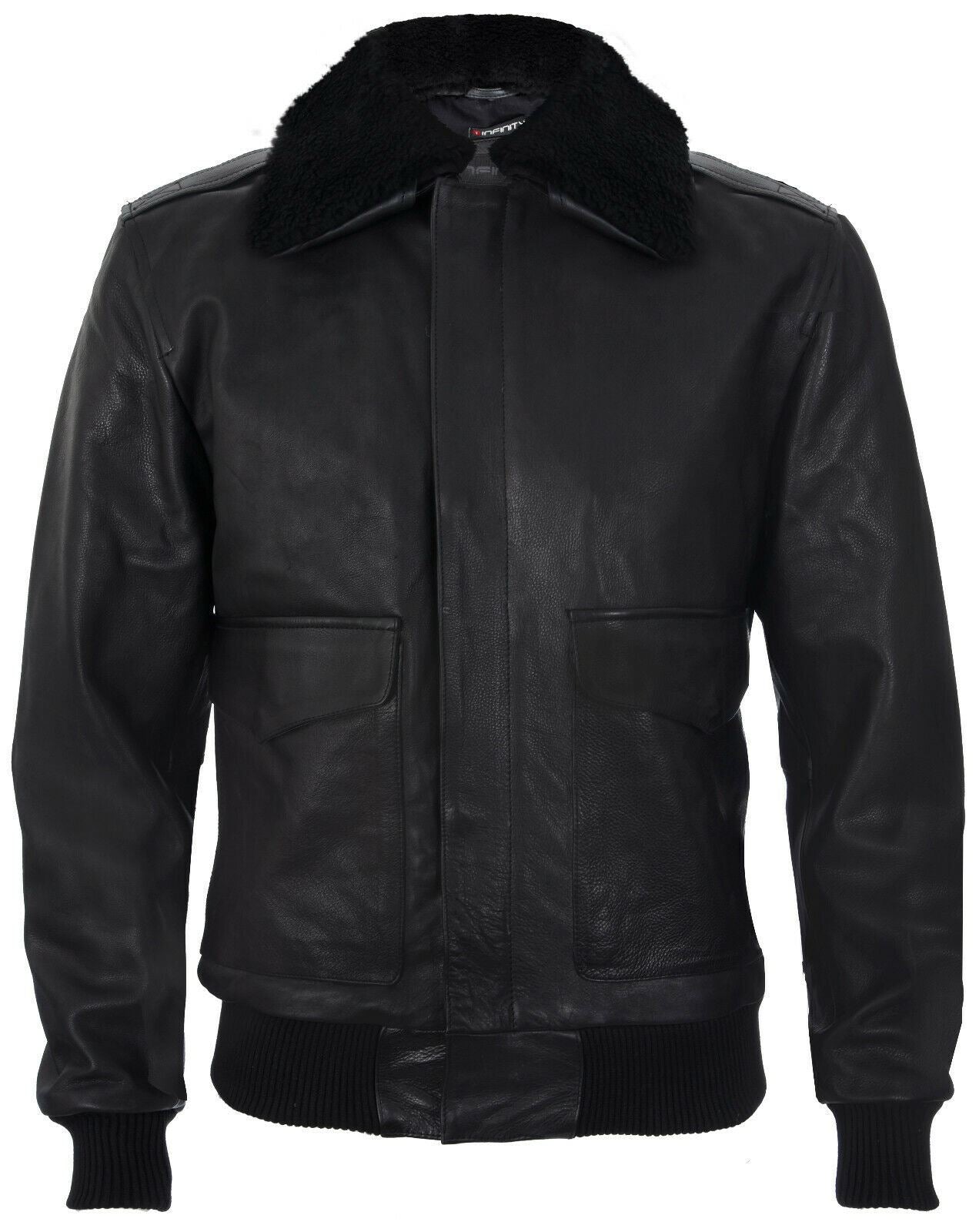 Mens A2 Cowhide Bomber Jacket-Caistor