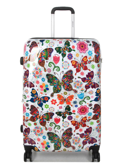 Clanton Large Hard Shell Suitcase in Butterfly