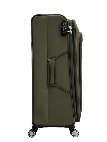 Centreville Medium Soft Shell Suitcase in Khaki