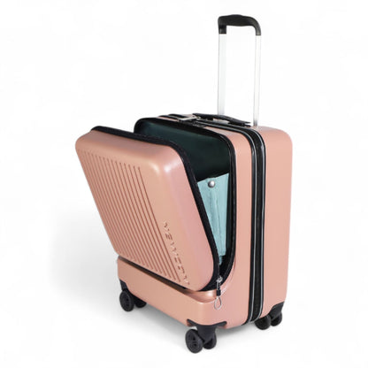 Durable EasyJet Ryanair 39 x 26 x 51.5 cm Pink Front Open Cabin Luggage Travel Suitcase