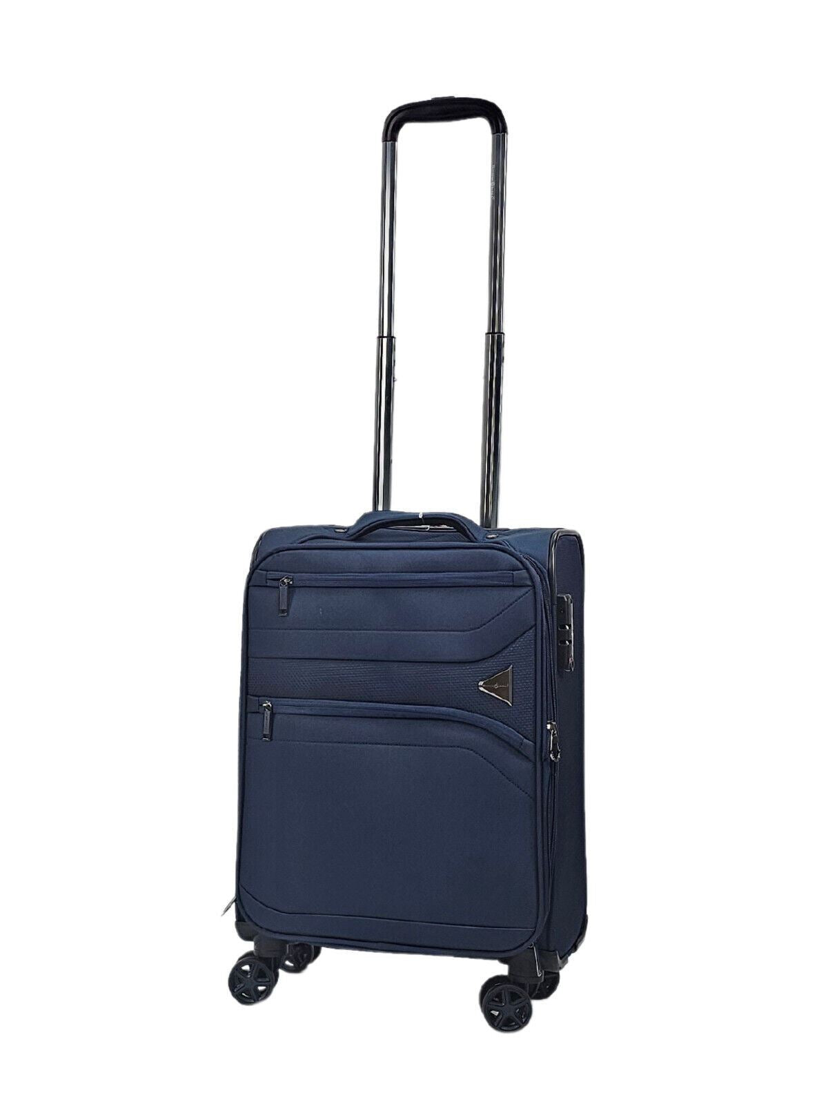 Clayton Cabin Soft Shell Suitcase in Navy