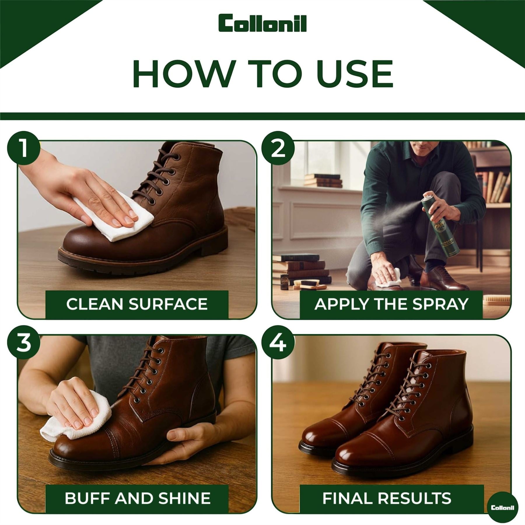 Collonil 1909 Supreme Wax Spray 200ml Waterproof &amp; Conditioning Leather Care
