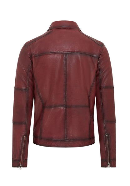 Mens Classic Leather Biker Jacket - Bettles