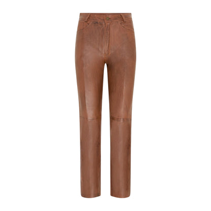 Womens Lamb Leather 501 Biker Jeans - Ankara