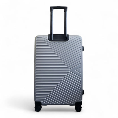Junee Large Hard Shell Suitcase in Silver