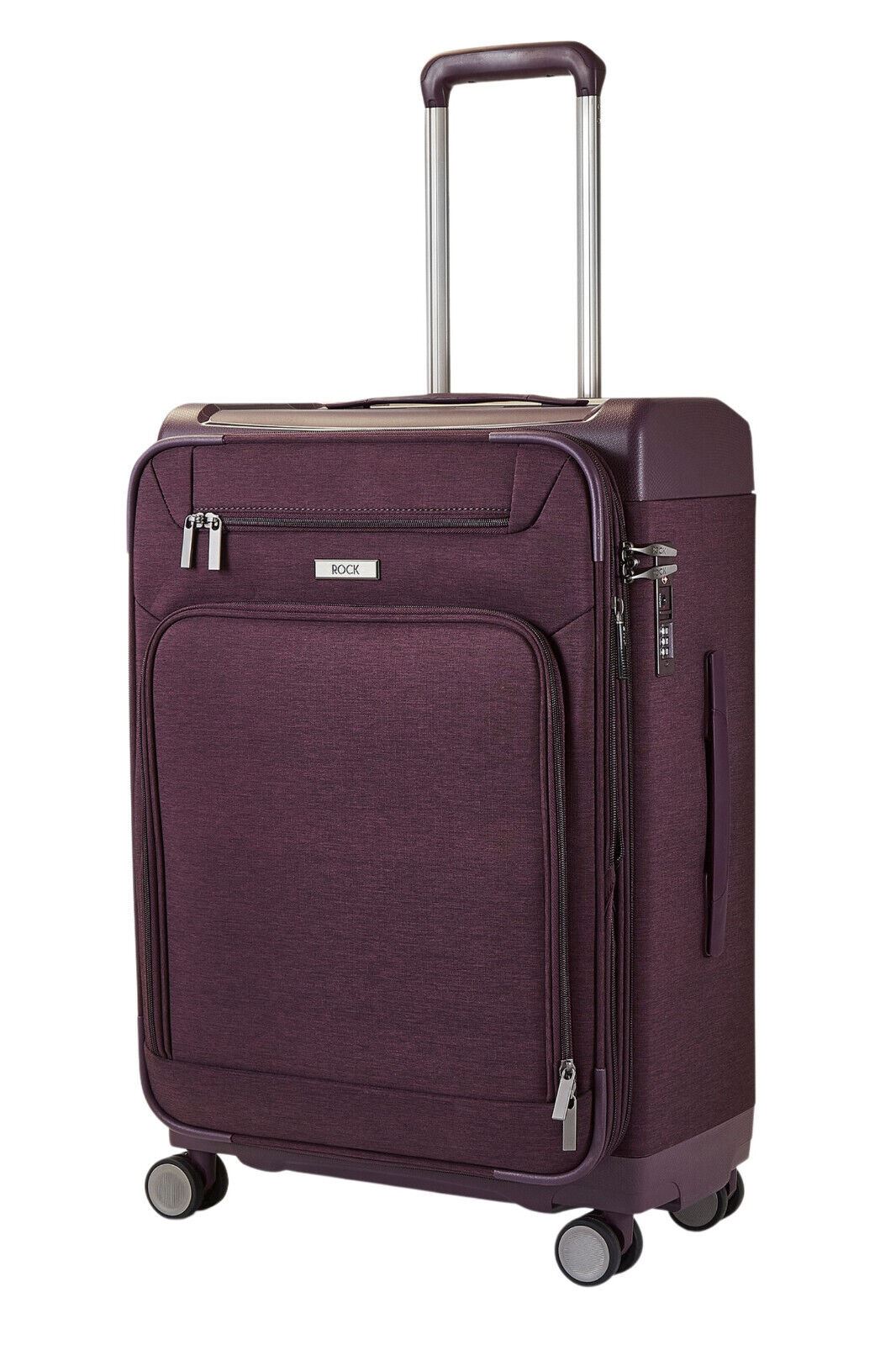 Anniston Medium Soft Shell Suitcase in Purple