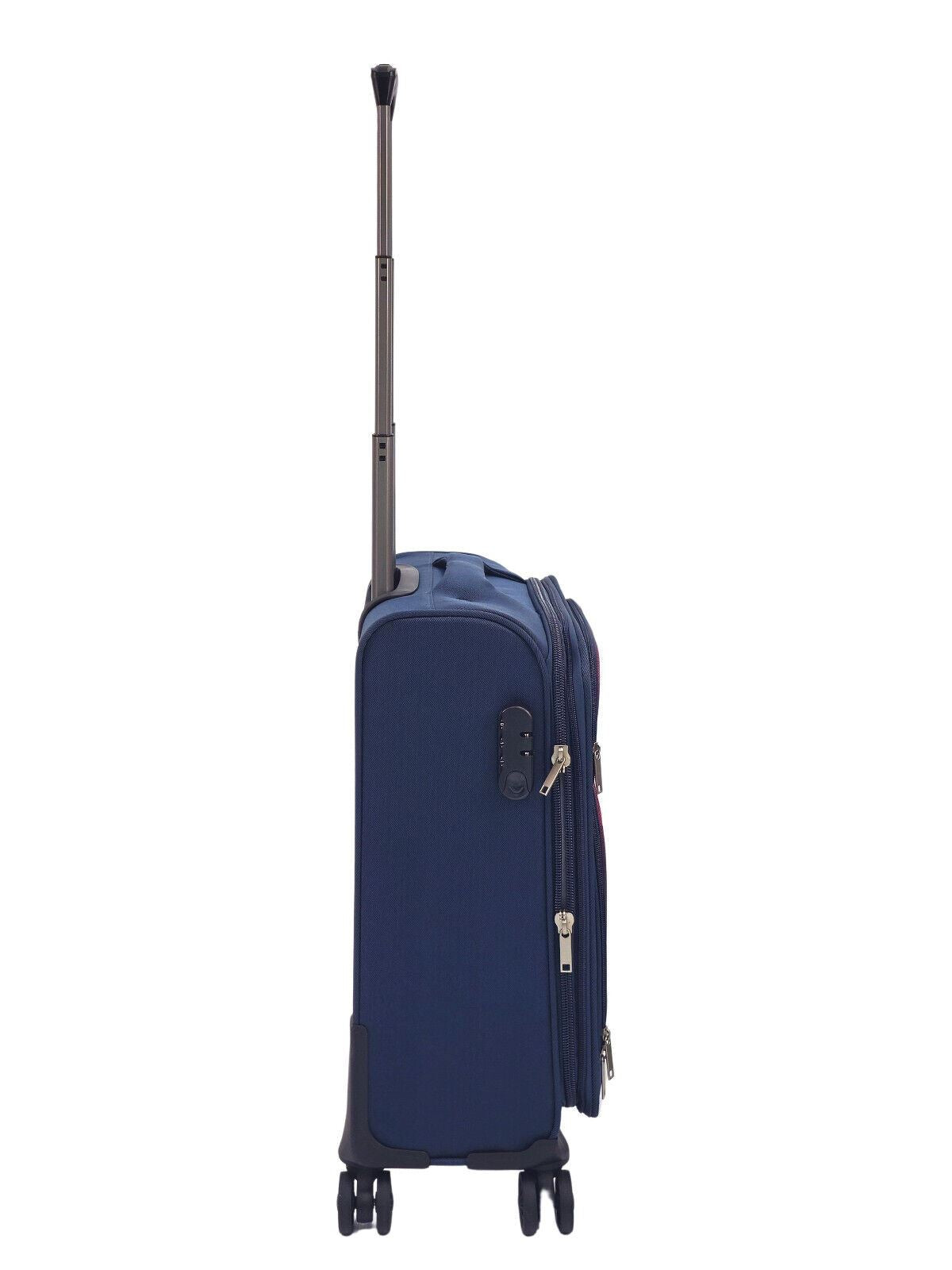 Soft Shell Cabin Suitcase 54 x 38 x 21 cm Lightweight Luggage Suitable for Easyjet, Ryanair