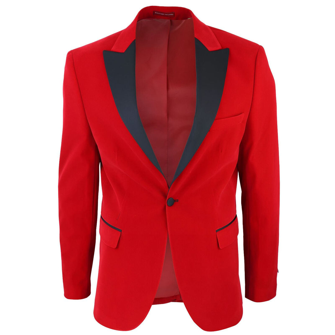 Mens Red Velvet Dinner Tuxedo Suit Jacket Blazer