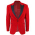 Mens Red Velvet Dinner Tuxedo Suit Jacket Blazer - Upperclass Fashions 