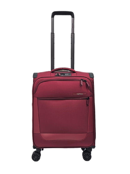 Lightweight Burgundy Suitcases 4 Wheel Luggage Travel Cabin Bag - Upperclass Fashions 
