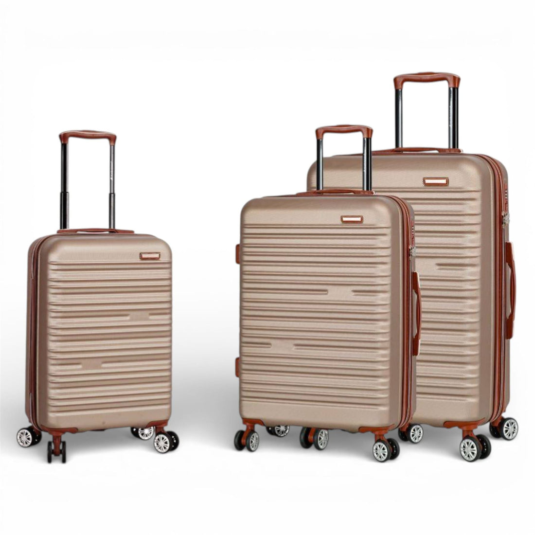 Armidale Set of 3 Hard Shell Suitcase in Champagne
