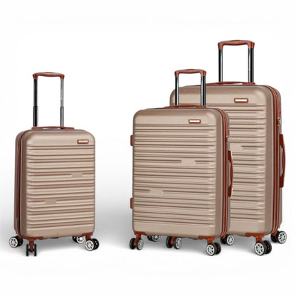 Armidale Set of 3 Hard Shell Suitcase in Champagne