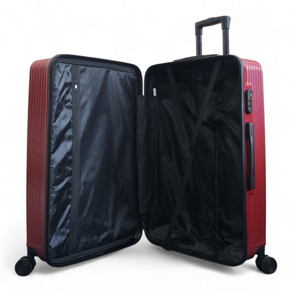 Junee Set of 3 Hard Shell Suitcase in Red