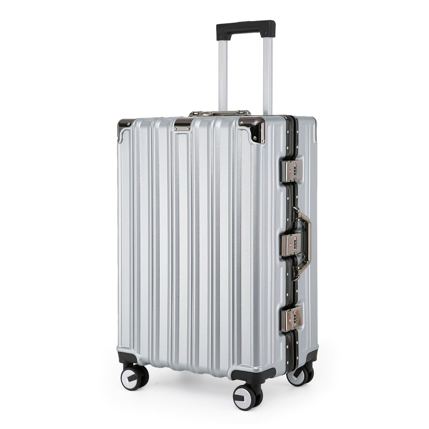 Airdrie Medium Hard Shell Suitcase in Silver