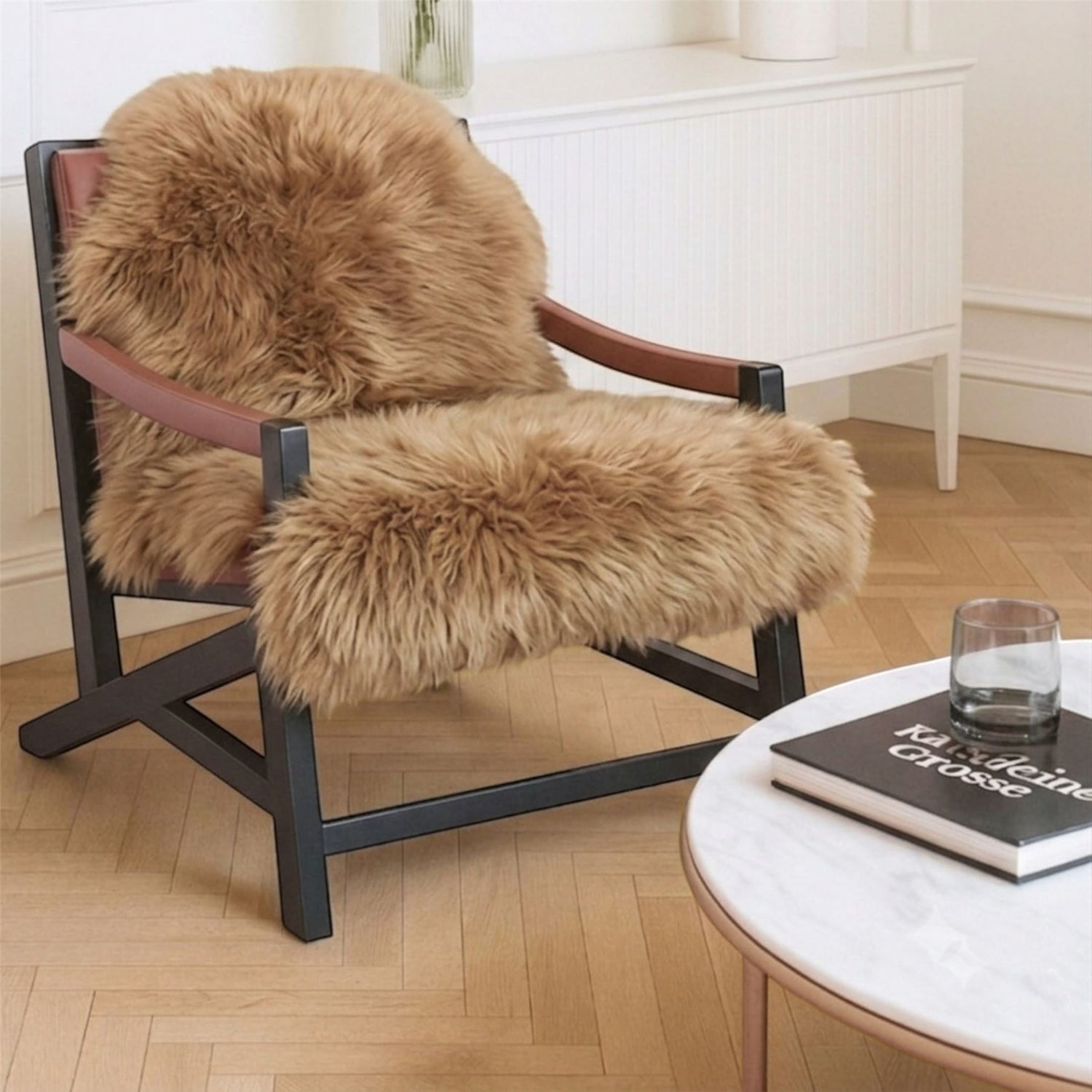 Genuine Sheepskin Natural Silky Soft Fluffy Real Wool Rug